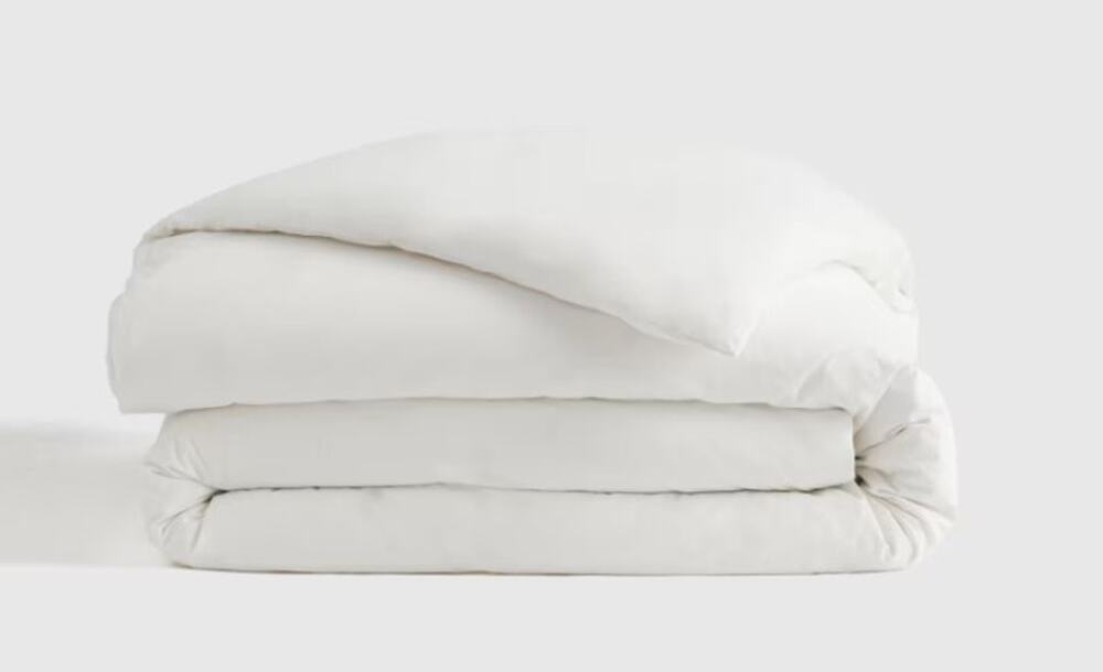 Quince Brushed Cotton Duvet Cover TWIN White NEW Organic Cotton NO INSERT /SHAMS